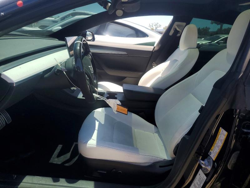 2023 Tesla Model 3 VIN 5YJ3E1EC5PF593857 COPART salvage auction — FRONT END, Ca - Salvage Certificate, sold $7,200 on 2026-07-21 (photo 7)