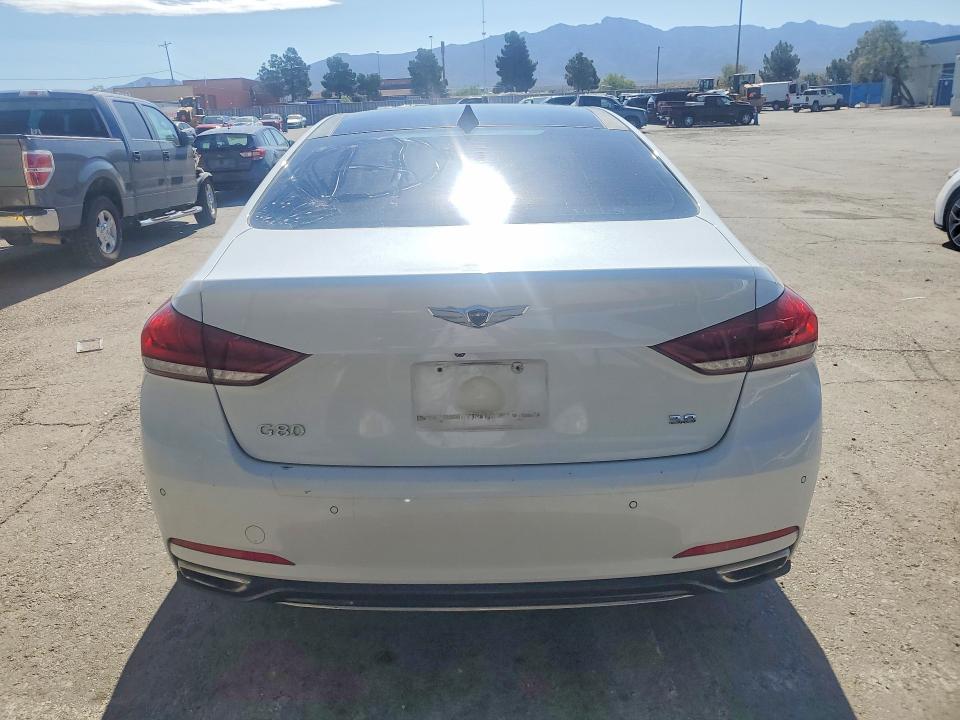 2018 Genesis G80 VIN KMHGN4JE8JU238007 COPART salvage auction — MINOR DENT/SCRATCHES, Tx - Salvage Vehicle Title, sold $2,650 on 2026-07-31 (photo 6)
