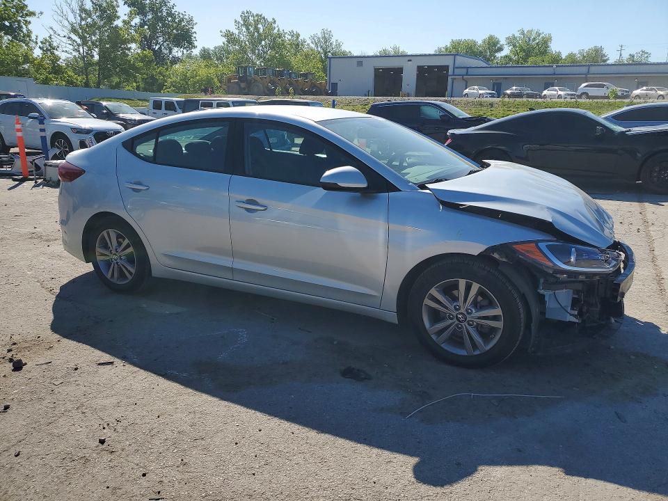 2018 Hyundai Elantra VIN KMHD84LF6JU467804 COPART salvage auction — FRONT END, Mo - Salvage Certificate Of Title, sold $2,050 on 2026-07-17 (photo 4)