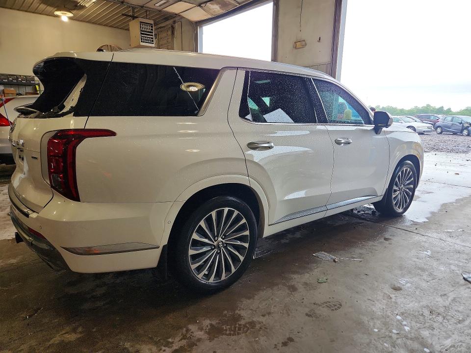 2025 Hyundai Palisade VIN KM8R7DGE2SU880489 COPART salvage auction — HAIL, Id - Salvage Certificate Of Title, sold $90 on 2026-07-21 (photo 3)
