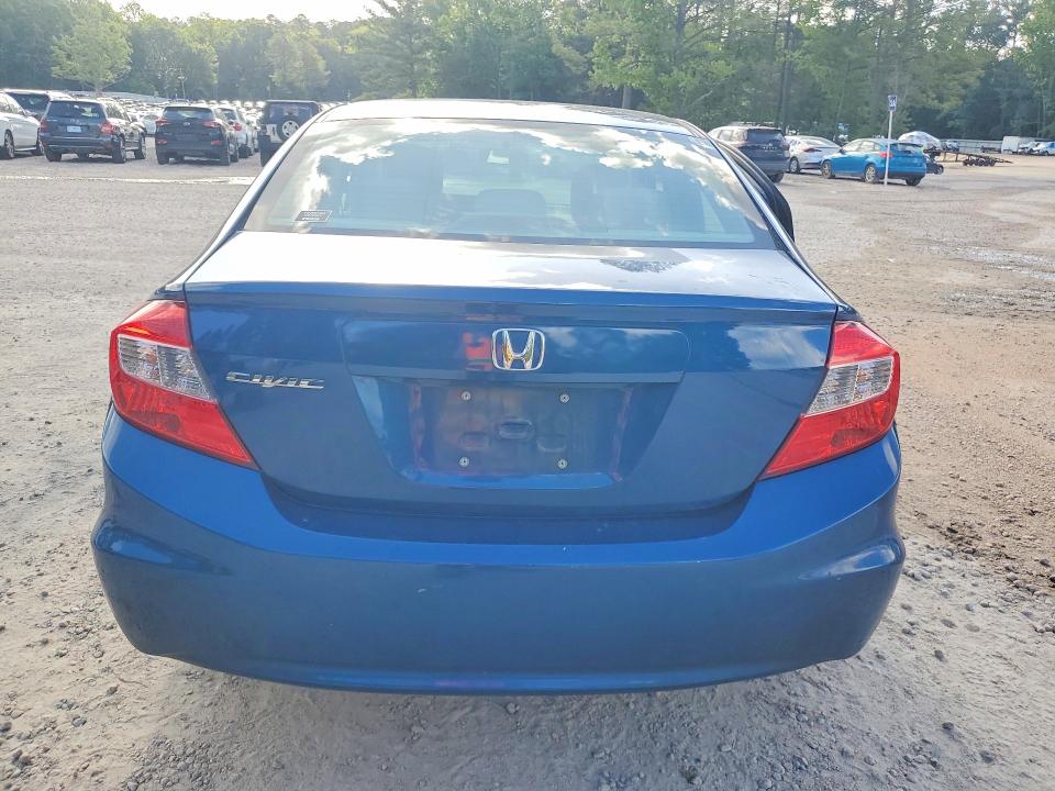2012 Honda Civic VIN 19XFB2F54CE081521 COPART salvage auction — SIDE, Nc - Salvage Certificate Of Title, sold $2,300 on 2026-07-03 (photo 6)