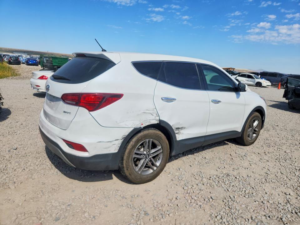 2018 Hyundai Santa fe VIN 5XYZT3LB8JG572281 COPART salvage auction — SIDE, Ut - Salvage Certificate, sold $3,150 on 2026-07-31 (photo 3)