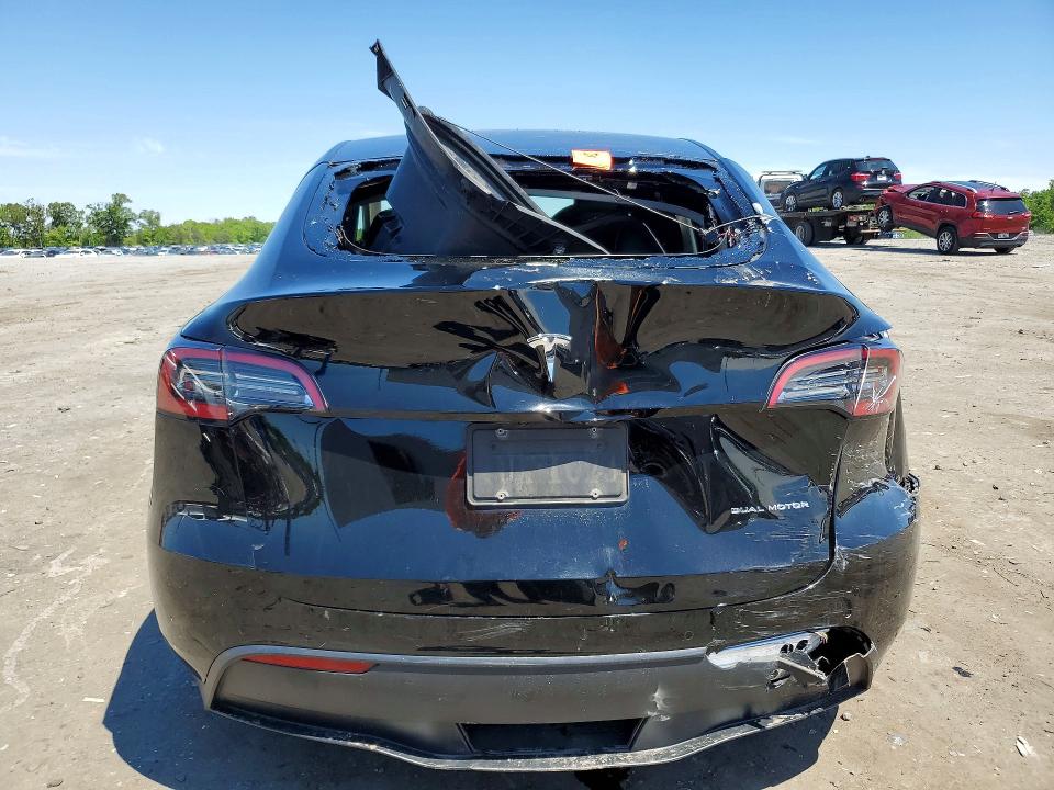 2022 Tesla Model y VIN 7SAYGAEE2NF523024 COPART salvage auction — FRONT END, Va - Cert Of Title - Salvage, sold $3,150 on 2026-07-12 (photo 6)