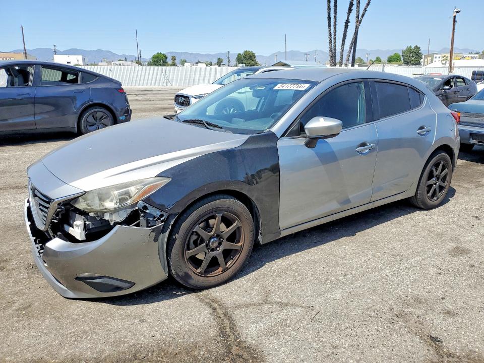 2014 Mazda 3 VIN JM1BM1L71E1144265 COPART salvage auction — FRONT END, Ca - Salvage Certificate, sold $1,250 on 2026-07-31 (photo 1)