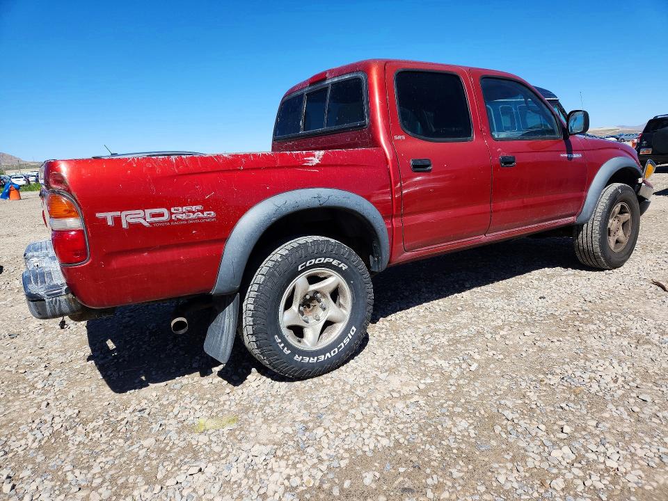 2001 Toyota Tacoma VIN 5TEGN92N41Z781166 COPART salvage auction — FRONT END, Ut - Salvage Certificate, sold $2,500 on 2026-07-14 (photo 3)