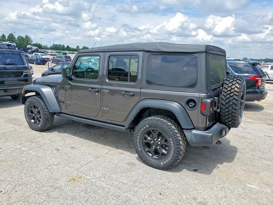 2021 Jeep Wrangler unlimited VIN 1C4HJXDN5MW817014 COPART salvage auction — MINOR DENT/SCRATCHES, MO - CERTIFICATE OF TITLE, sold $19,800 on 2026-07-16 (photo 2)