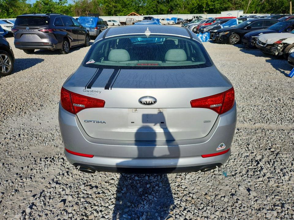 2013 Kia Optima VIN KNAGM4A7XD5307266 COPART salvage auction — ENGINE BURN, Ok - Cert Of Title-Salvage, sold $100 on 2026-07-29 (photo 6)