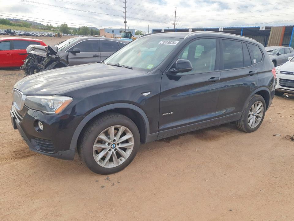 2016 BMW X3 VIN 5UXWX9C50G0D94838 COPART salvage auction — UNDERCARRIAGE, Ny - Dis/Dlr/Exp Clean Title, sold $2,300 on 2026-07-11 (photo 1)