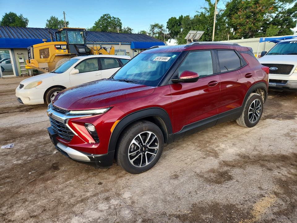 2025 Chevrolet Trailblazer VIN KL79MPSP9SB033937 COPART salvage auction — HAIL, Ks - Cert Of Title-Salvage, sold $8,900 on 2026-07-08 (photo 1)