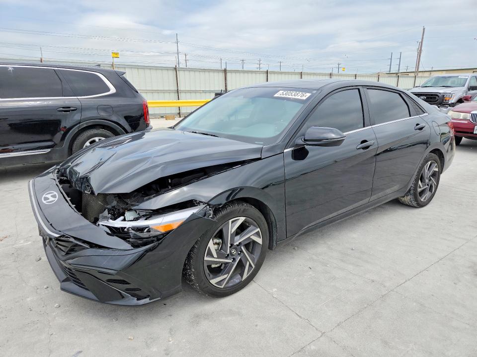 2025 Hyundai Elantra VIN KMHLP4DG3SU893246 COPART salvage auction — FRONT END, Tx - Salvage Vehicle Title, sold $6,100 on 2026-07-24 (photo 1)