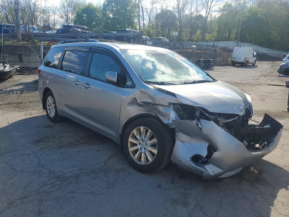 2016 Toyota Sienna VIN 5TDDK3DC1GS131253 COPART salvage auction — FRONT END, NY - MV-907A SALVAGE CERTIFICATE, sold $3,050 on 2026-07-02 (photo 4)
