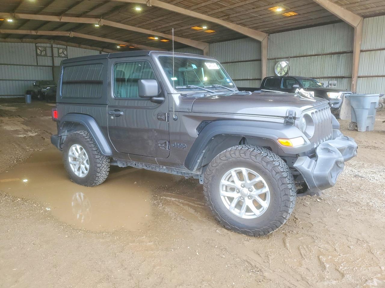 2023 Jeep Wrangler VIN 1C4GJXAN9PW656476 COPART salvage auction — Front End, TX - SALVAGE VEHICLE TITLE, sold $12,100 on 2026-07-02 (photo 4)