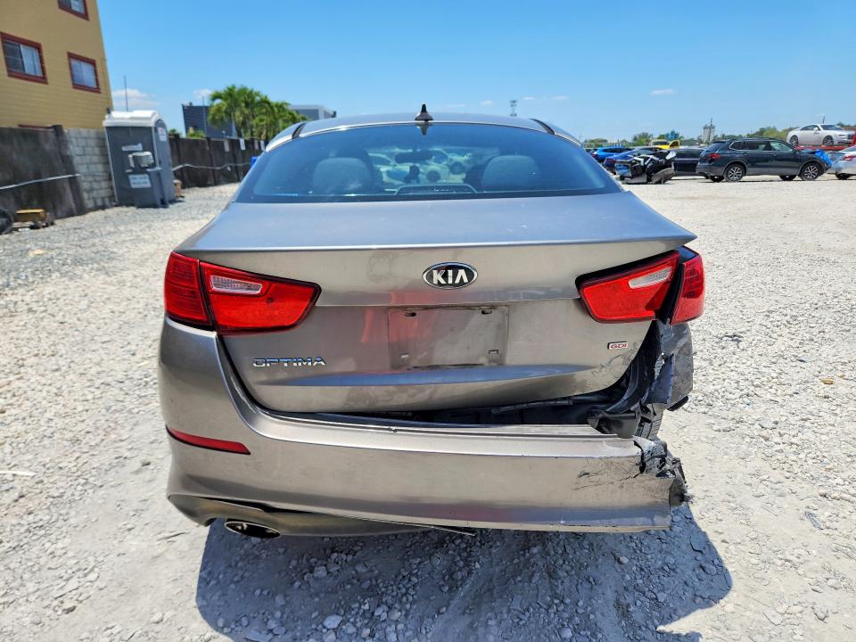 2015 Kia Optima VIN 5XXGM4A78FG472332 COPART salvage auction — REAR END, FL - CERT OF TITLE SLVG REBUILDABLE, sold $550 on 2026-07-27 (photo 6)