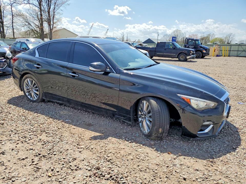 2021 Infiniti Q50 VIN JN1EV7BR7MM753764 COPART salvage auction — FRONT END, Ny - Mv-907A Salvage Certificate, sold $4,850 on 2026-07-08 (photo 4)
