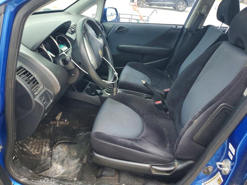 2008 Honda Fit VIN JHMGD37478S048672 COPART salvage auction — FRONT END, Tx - Salvage Vehicle Title, sold $300 on 2026-07-02 (photo 7)