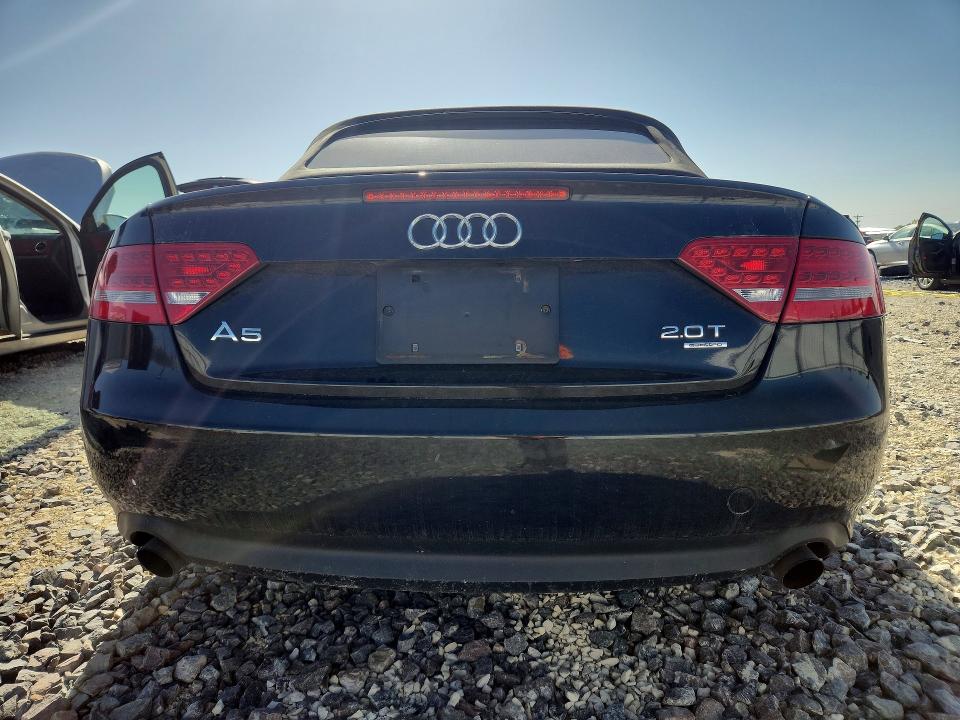 2012 Audi A5 VIN WAULFAFH5CN001700 COPART salvage auction — REAR END, Il - Certificate Of Title, sold $2,600 on 2026-07-08 (photo 6)