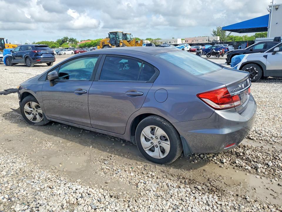 2014 Honda Civic VIN 19XFB2F56EE059796 COPART salvage auction — FRONT END, Fl - Cert Of Title Slvg Rebuildable, sold $1,600 on 2026-07-02 (photo 2)