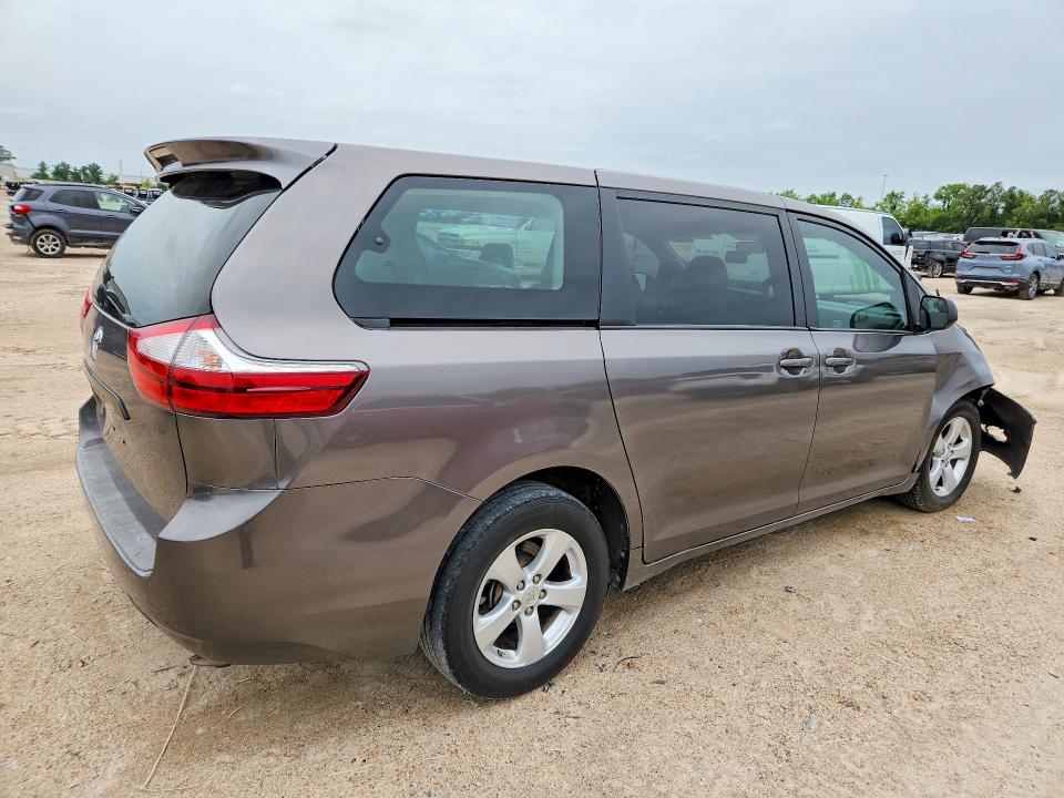 2015 Toyota VIN 5TDZK3DCXFS571525 COPART salvage auction — FRONT END, Tx - Salvage Vehicle Title, sold $3,900 on 2026-07-10 (photo 3)