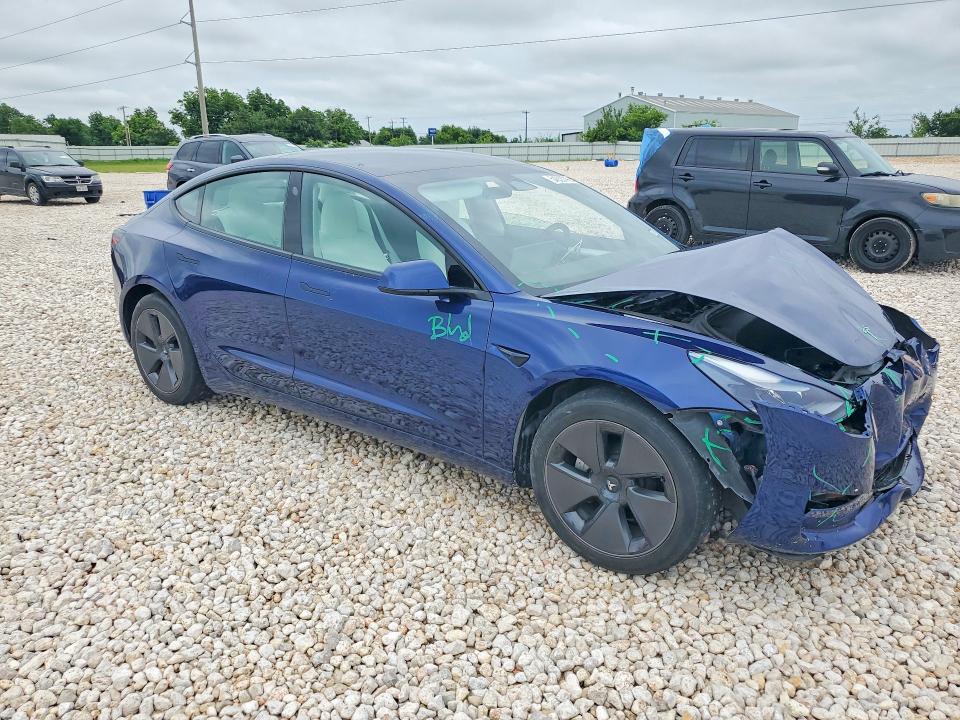 2023 Tesla Model 3 VIN 5YJ3E1EA5PF643770 COPART salvage auction — FRONT END, Tx - Salvage Vehicle Title, sold $1,100 on 2026-07-30 (photo 4)
