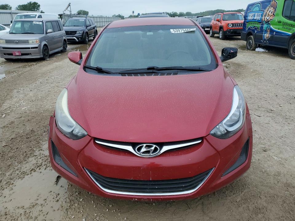 2016 Hyundai Elantra VIN KMHDH4AE0GU546274 COPART salvage auction — SIDE, Ks - Cert Of Title-Salvage, sold $1,550 on 2026-07-09 (photo 5)