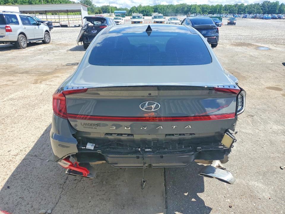 2021 Hyundai Sonata VIN 5NPEK4JC3MH105866 COPART salvage auction — REAR END, TN - SALVAGE CERTIFICATE (P), sold $175 on 2026-07-28 (photo 6)