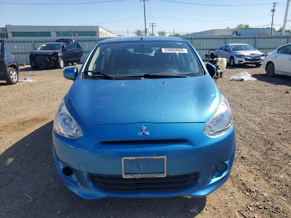 2014 Mitsubishi Mirage VIN ML32A3HJ1EH013078 COPART salvage auction — HAIL, Il - Salvage Certificate, sold $600 on 2026-07-08 (photo 5)