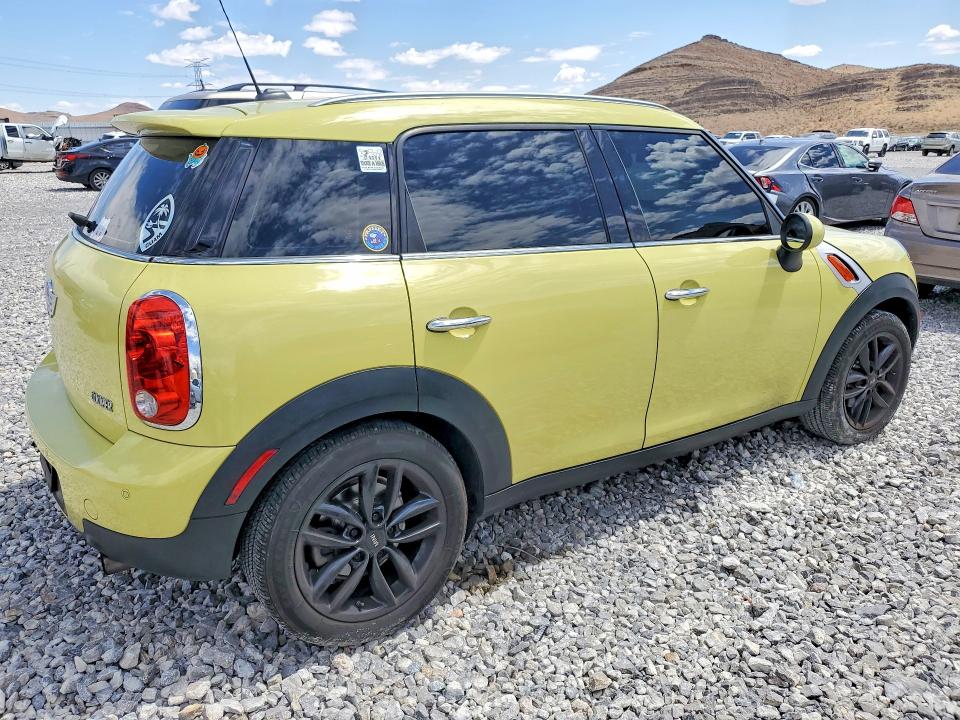 2012 Mini Cooper VIN WMWZB3C52CWM02921 COPART salvage auction — FRONT END, Nv - Salvage Title, sold $575 on 2026-08-05 (photo 3)