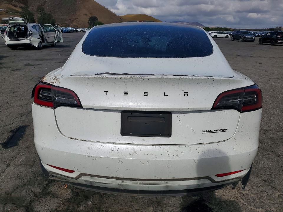 2022 Tesla VIN 5YJ3E1EC5NF112258 COPART salvage auction — FRONT END, Ca - Salvage Certificate, sold $2,150 on 2026-07-16 (photo 6)
