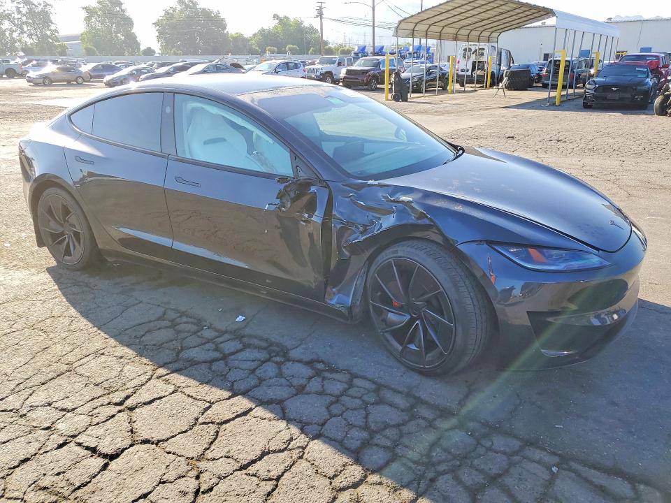 2024 Tesla VIN 5YJ3E1ET0RF895284 COPART salvage auction — FRONT END, Ca - Salvage Certificate, sold $17,500 on 2026-07-20 (photo 4)