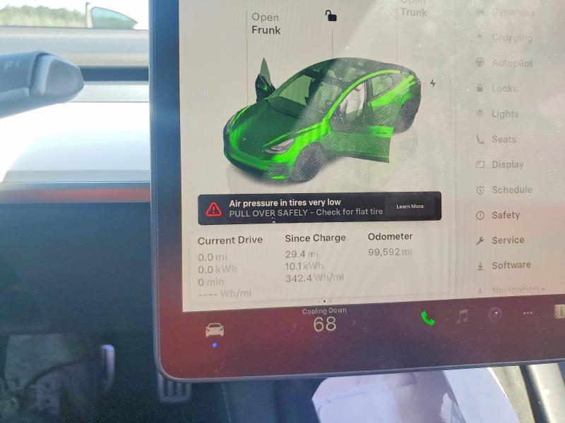2022 Tesla Model 3 VIN 5YJ3E1EC6NF262413 COPART salvage auction — SIDE, Sc - Cert Of Title-Salvage, sold $12,600 on 2026-07-13 (photo 9)