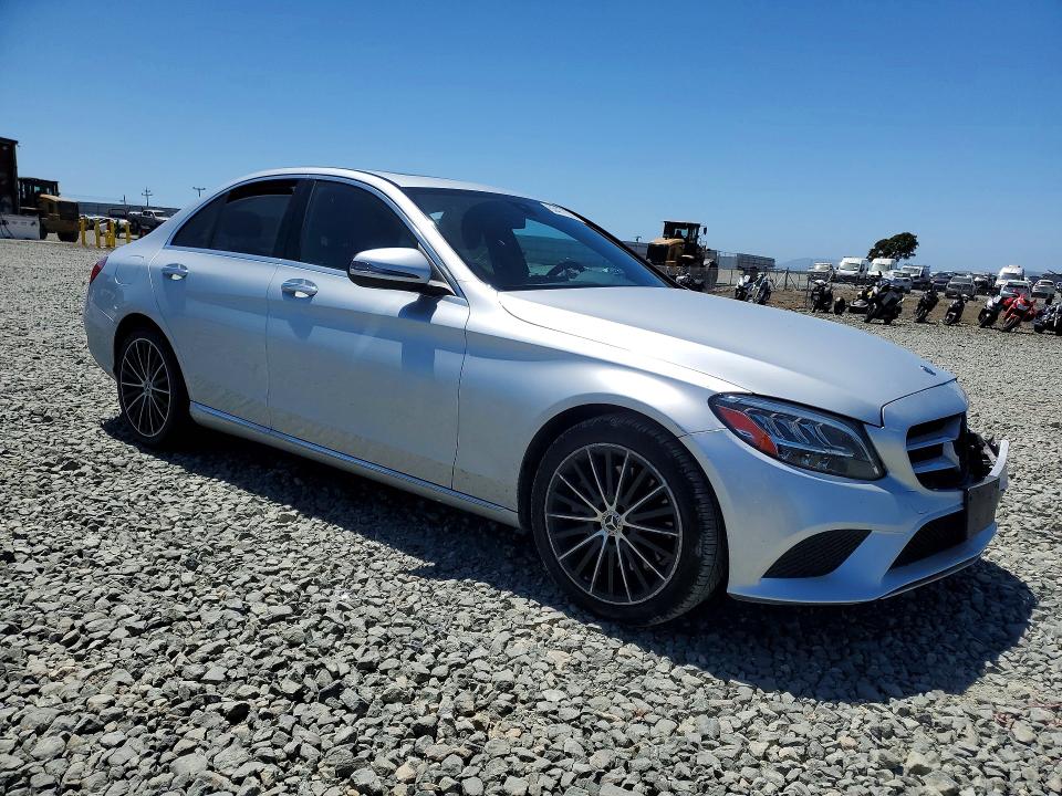 2020 Mercedes-benz C-klasse VIN WDDWF8DB2LR558859 COPART salvage auction — FRONT END, Ca - Salvage Certificate, sold $6,100 on 2026-08-17 (photo 4)