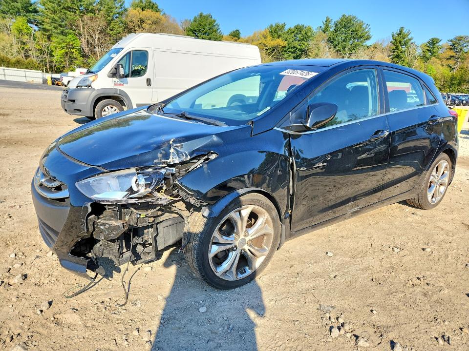 2013 Hyundai Elantra VIN KMHD35LE6DU130632 COPART salvage auction — FRONT END, Ma - Cert Of Title-Reconstrctd Coll, sold $800 on 2026-07-02 (photo 1)