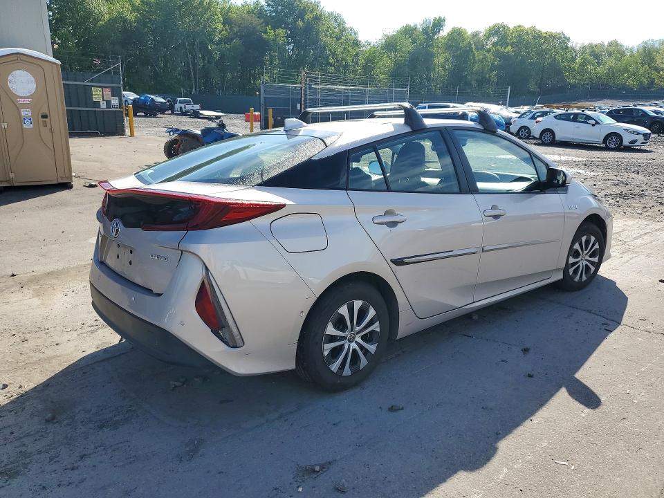 2022 Toyota Prius VIN JTDKAMFP7N3217231 COPART salvage auction — FRONT END, Pa - Certificate Of Salvage, sold $9,500 on 2026-07-08 (photo 3)