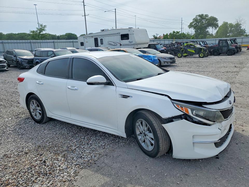 2018 Kia Optima VIN 5XXGT4L32JG201708 COPART salvage auction — FRONT END, Ia - Cert Of Title-Salvage Title, sold $1,700 on 2026-07-10 (photo 4)
