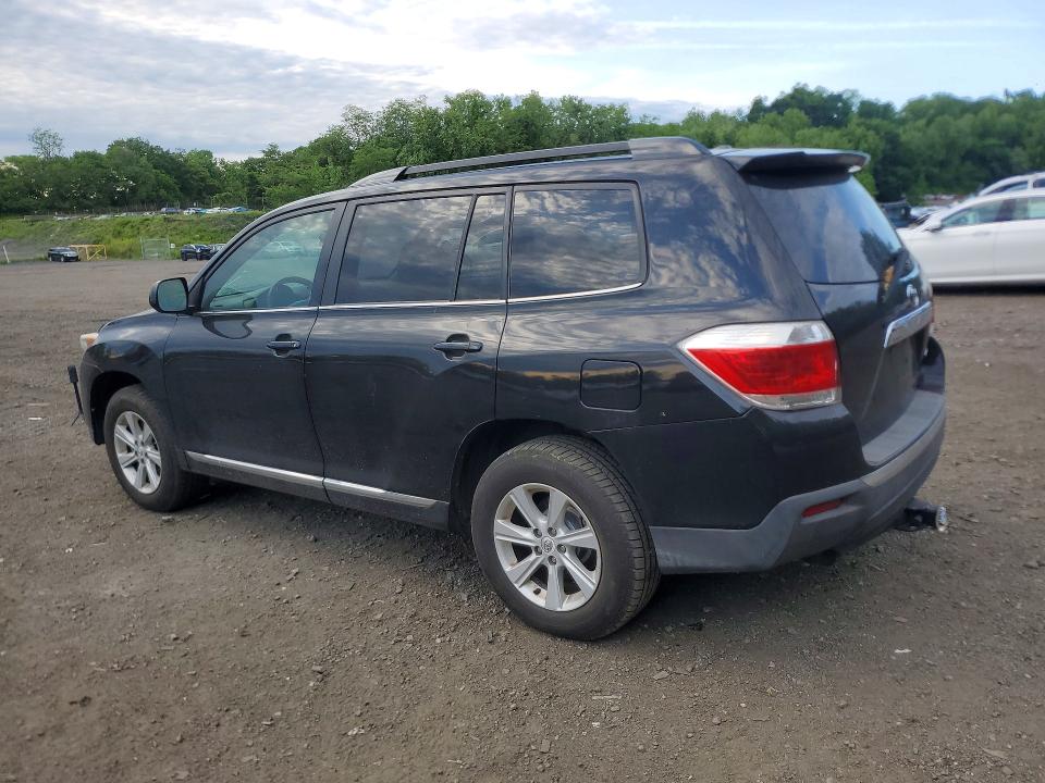 2011 Toyota Highlander VIN 5TDBK3EH7BS057931 COPART salvage auction — FRONT END, NY - MV-907A SALVAGE CERTIFICATE, sold $1,300 on 2026-07-14 (photo 2)