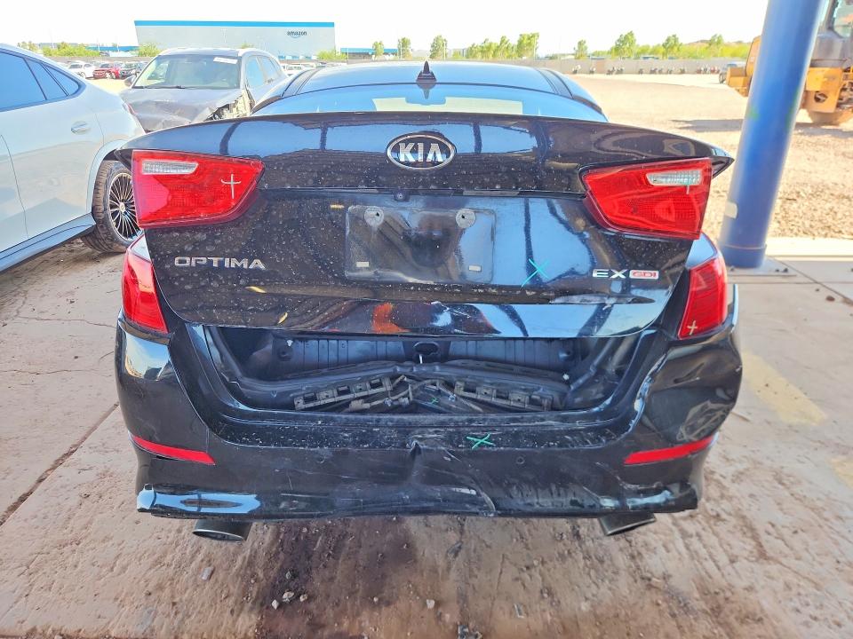 2015 Kia Optima VIN 5XXGN4A77FG512932 COPART salvage auction — REAR END, Az -, sold $2,300 on 2026-07-16 (photo 6)