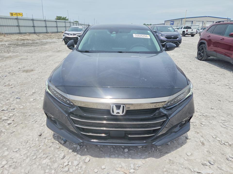 2022 Honda Accord VIN 1HGCV1F46NA054856 COPART salvage auction — SIDE, Il - Salvage Certificate, sold $10,500 on 2026-07-27 (photo 5)