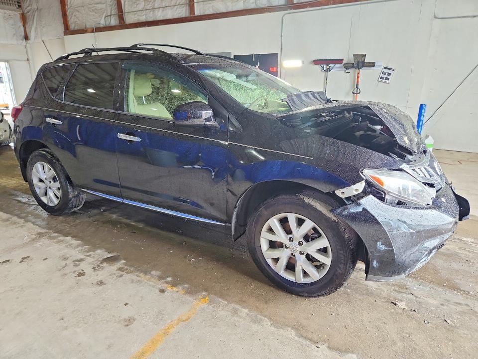 2013 Nissan Murano VIN JN8AZ1MW0DW313104 COPART salvage auction — FRONT END, Ky - Cert Of Title-Salvage, sold $900 on 2026-07-11 (photo 4)