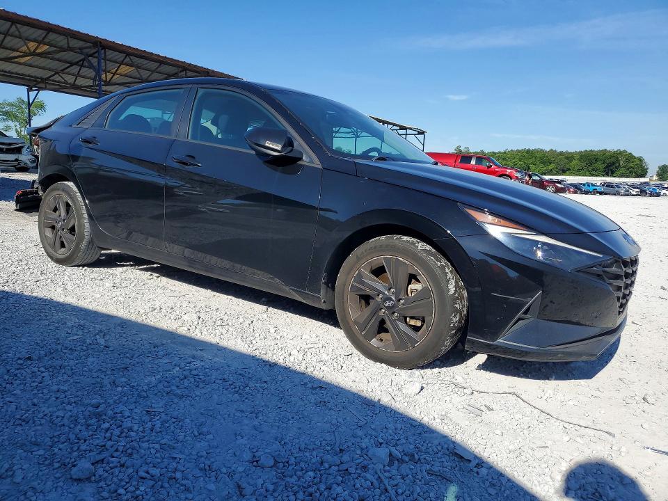 2021 Hyundai Elantra VIN KMHLS4AG0MU189141 COPART salvage auction — REAR END, Ga - Cert Of Title-Salvage, sold $2,450 on 2026-07-23 (photo 4)