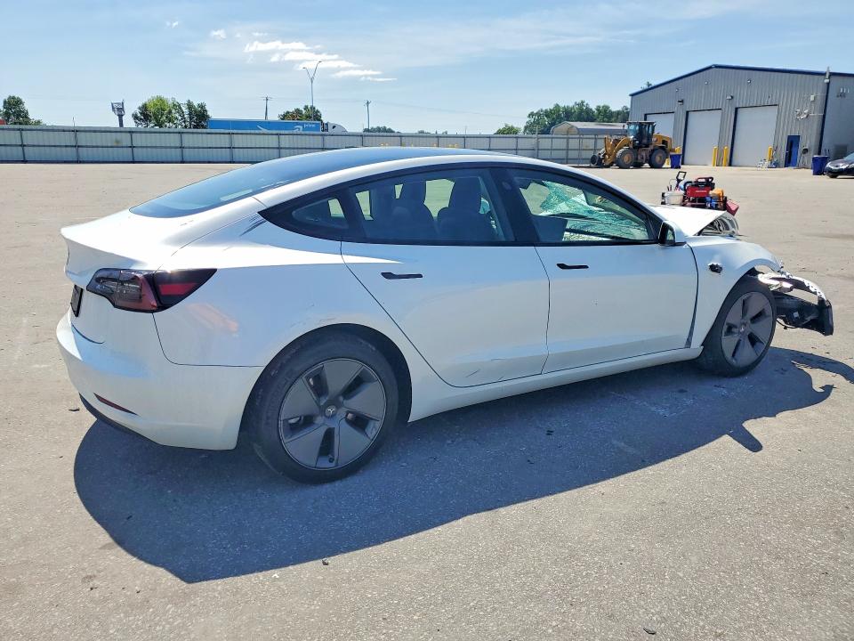2023 Tesla Model 3 VIN 5YJ3E1EA3PF566882 COPART salvage auction — FRONT END, Nc - Salvage Certificate Of Title, sold $4,050 on 2026-07-30 (photo 3)