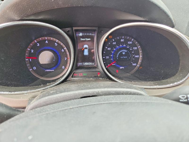 2014 Hyundai Santa fe VIN 5XYZU3LB2EG135394 COPART salvage auction — FRONT END, Tx - Salvage Vehicle Title, sold $1,350 on 2026-07-22 (photo 9)