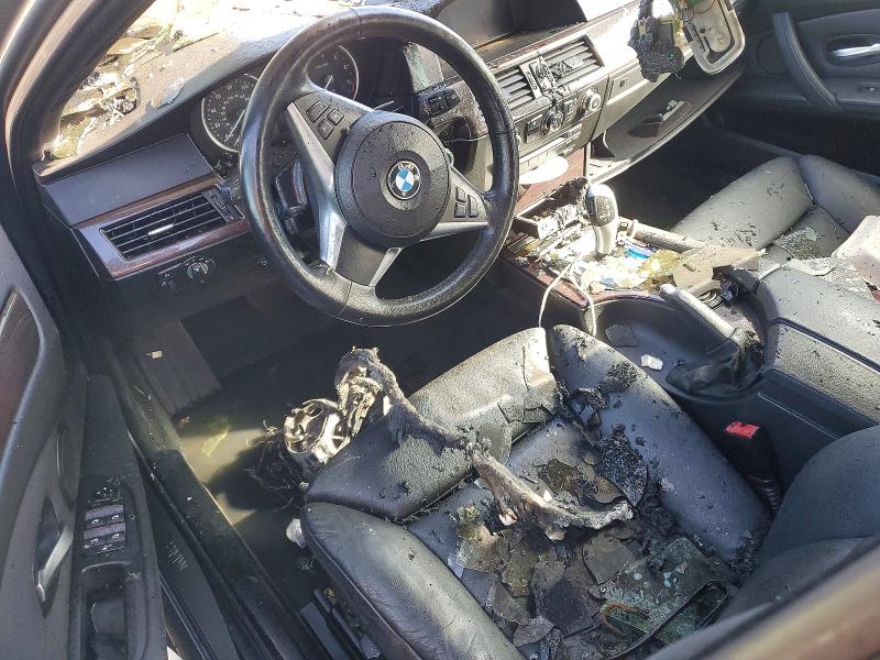 2009 BMW 5 series VIN WBAPT73539CX02523 COPART salvage auction — BURN, NY - MV-907A SALVAGE CERTIFICATE, sold $225 on 2026-07-13 (photo 8)