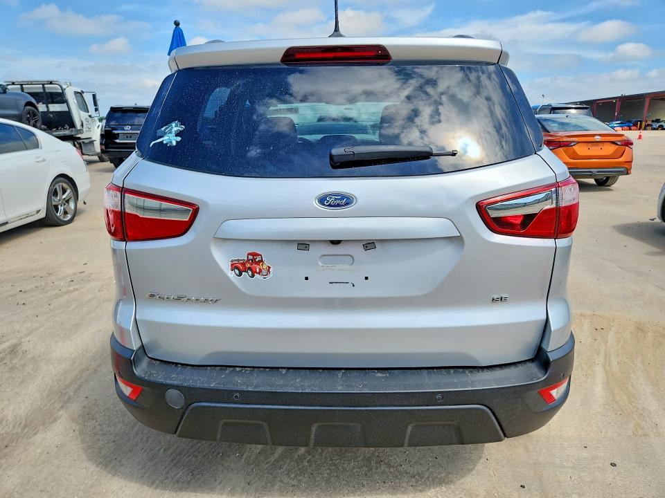 2021 Ford Ecosport VIN MAJ3S2GE5MC455893 COPART salvage auction — FRONT END, Tx - Salvage Vehicle Title, sold $1,850 on 2026-07-20 (photo 6)