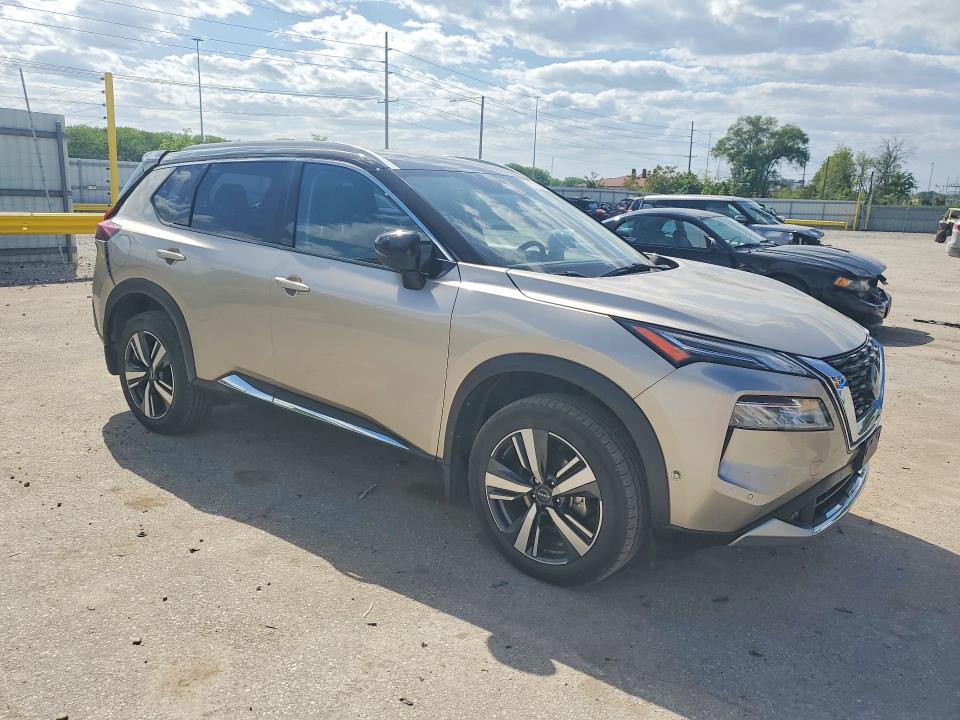 2022 Nissan Rogue VIN JN8BT3DD1NW275044 COPART salvage auction — REAR END, Ia - Cert Of Title-Salvage Title, sold $10,700 on 2026-07-10 (photo 4)