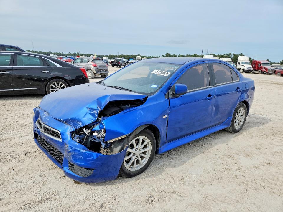 2010 Mitsubishi Lancer VIN JA32U2FU5AU013449 COPART salvage auction — FRONT END, TX - SALVAGE VEHICLE TITLE (P), sold $650 on 2026-07-31 (photo 1)