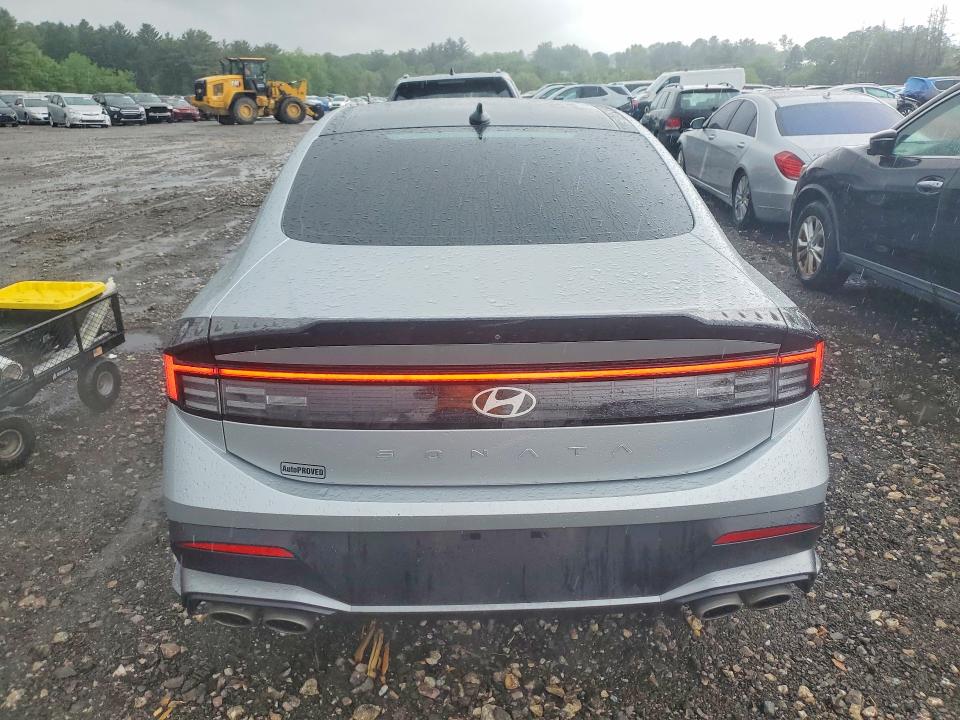 2024 Hyundai Sonata VIN KMHL54JC9RA353919 COPART salvage auction — FRONT END, Md - Cert Of Salvage > 75% Damage, sold $8,300 on 2026-07-06 (photo 6)