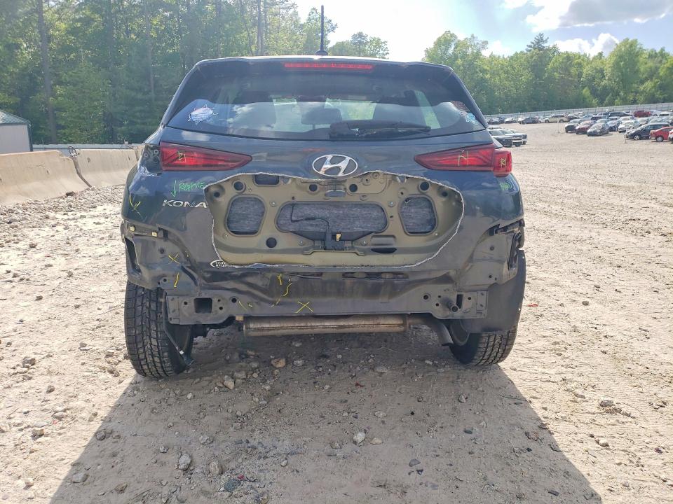 2020 Hyundai Kona VIN KM8K12AA8LU592281 COPART salvage auction — REAR END, Ma - Cert Of Title-Salvage, sold $3,350 on 2026-07-08 (photo 6)