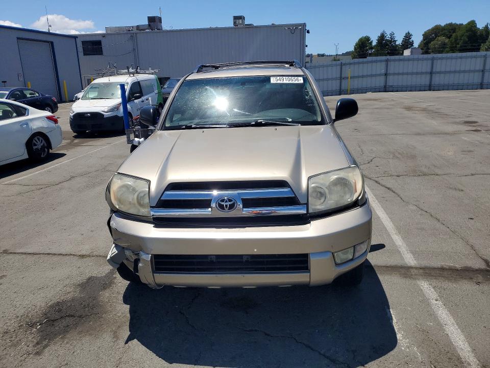 2005 Toyota 4runner VIN JTEBU14R258034957 COPART salvage auction — FRONT END, Ca - Salvage Certificate, sold $4,050 on 2026-07-17 (photo 5)