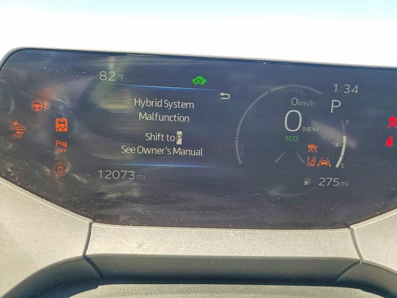 2024 Toyota Prius VIN JTDADABU7R3016156 COPART salvage auction — FRONT END, Nv - Salvage Title, sold $9,200 on 2026-07-09 (photo 9)