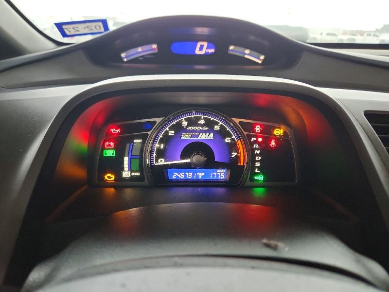 2009 Honda Civic VIN JHMFA36239S007994 COPART salvage auction — FRONT END, TX - SALVAGE VEHICLE TITLE, sold $550 on 2026-07-24 (photo 9)
